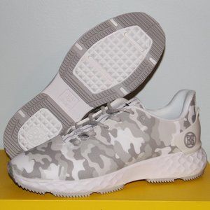 G/FORE Camo MG4+ Golf Shoes Mens 9.5 Snow Grey Waterproof